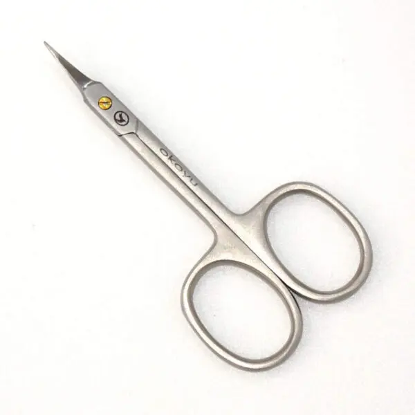 Hautschere mit gebogenen Pfeilspitz-Klingen von okoyu (9.2 cm)