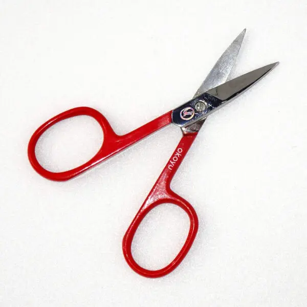 Nagelschere mit geraden Klingen von okoyu für Linkshänder (9.5 cm) in rot – Bild 2