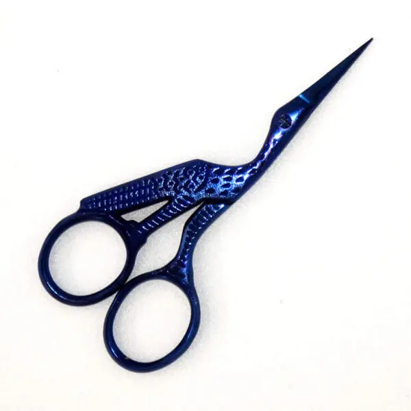 Storchenschere für Linkshänder von okoyu (10.4 cm) in blau