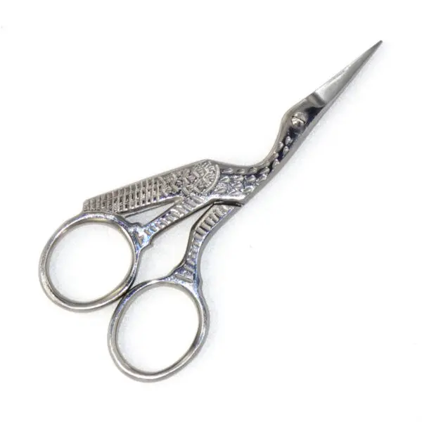 Storchenschere für Linkshänder von okoyu (10.4 cm) in silber