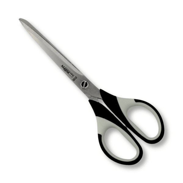 Büroschere Magna 484 Soft-Grip von Lerche (18 cm) in grau-schwarz