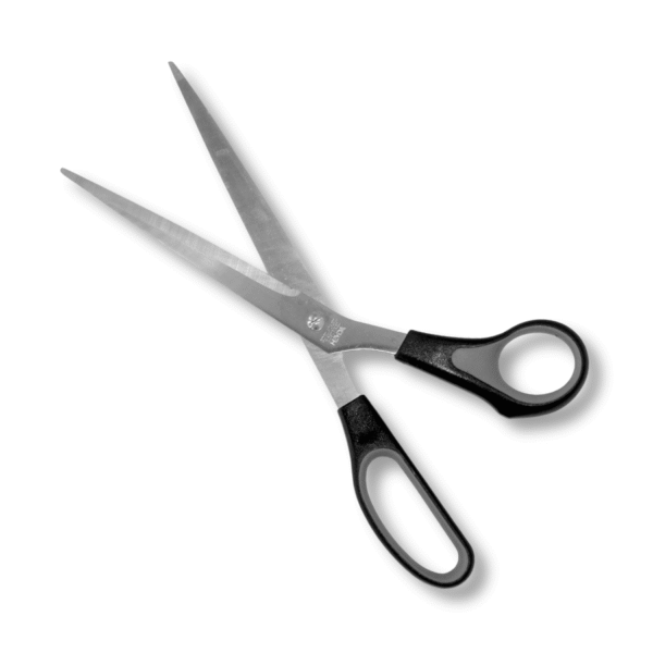 Papierschere von Heyda (25 cm) in grau-schwarz – Bild 2