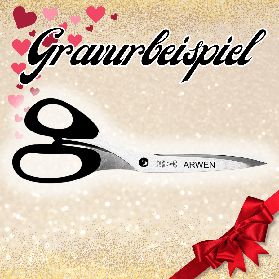 Vielseitige Universalschere für Linkshänder von Paul (21.2 cm) in schwarz – Bild 4