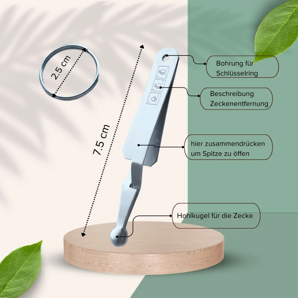 Mini Zeckenpinzette in Löffelform von Remos – Bild 2