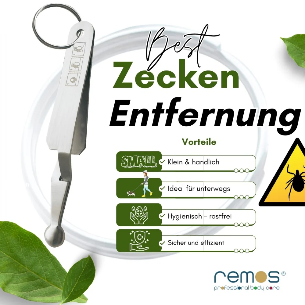 Mini Zeckenpinzette in Löffelform von Remos – Bild 3