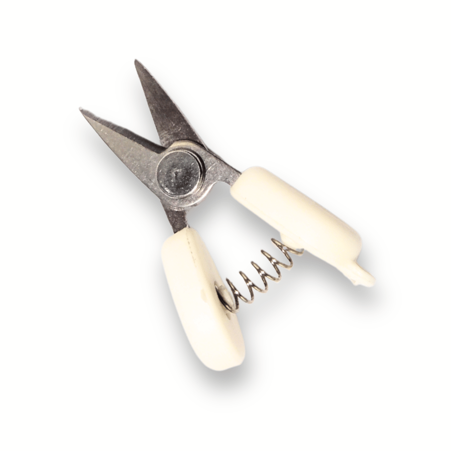 Mini-Schere im Set mit grösserer Aluminiumdose in beige – Bild 2