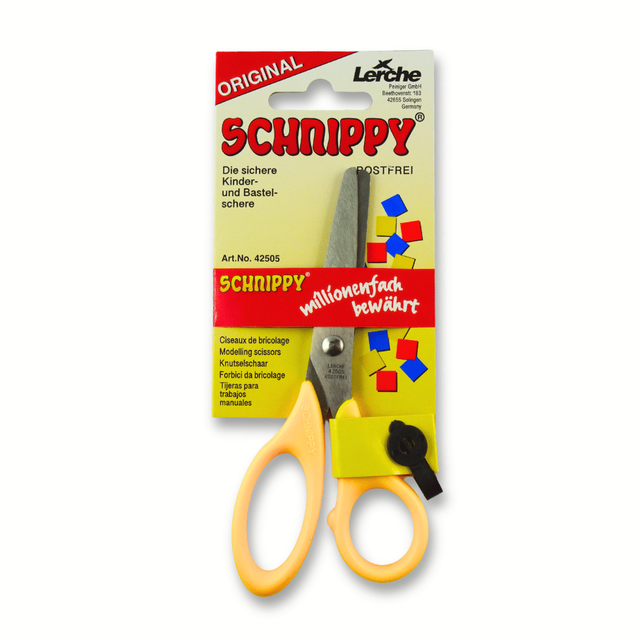 Kinderschere Schnippy von Lerche (13 cm) in gelb – Bild 3