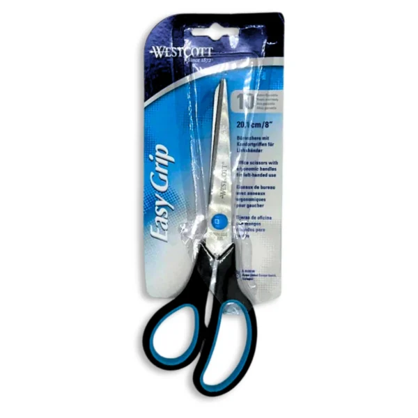 Büroschere Easy Grip für Linkshänder von Westcott (20.1 cm) in schwarz-blau - Image 3