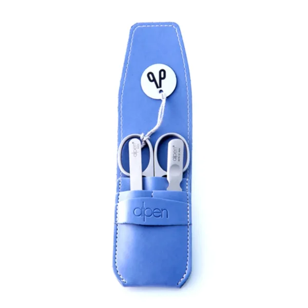 Maniküre-Set 3-teilig für Linkshänder von Alpen in blau - Image 2