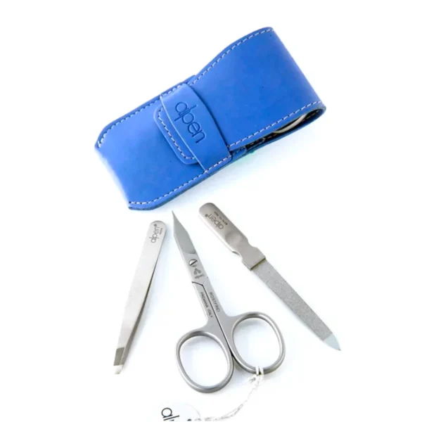 Maniküre-Set 3-teilig für Linkshänder von Alpen in blau