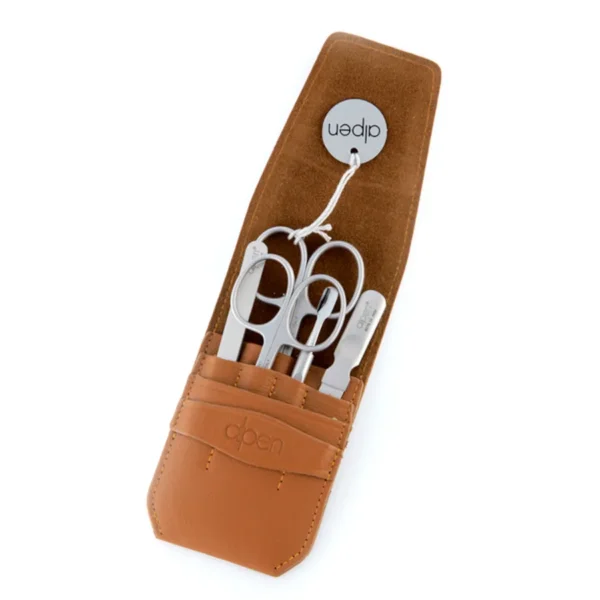 Maniküre-Set 5-teilig für Linkshänder von Alpen in braun - Image 2