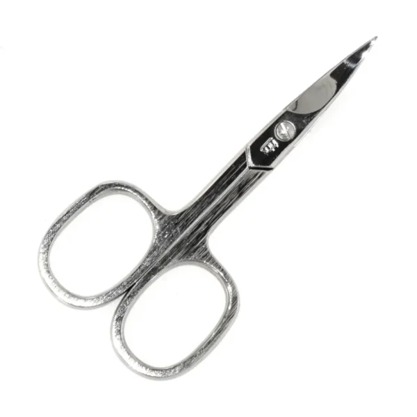 Nagelschere mit gebogenen Klingen und geriffelten Griffen für Linkshänder (9.3 cm)